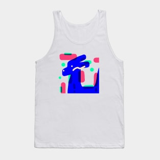 vibrant and colorful hand-drawn dragon Tank Top